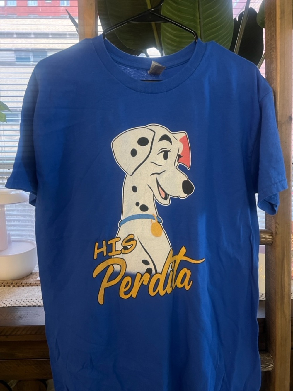 Gildan Royal Blue Dalmatian "His Perdita" Graphic Tee